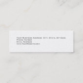 Trendy Different Slim Stylish Modern Mini Visitekaartje (Achterkant)