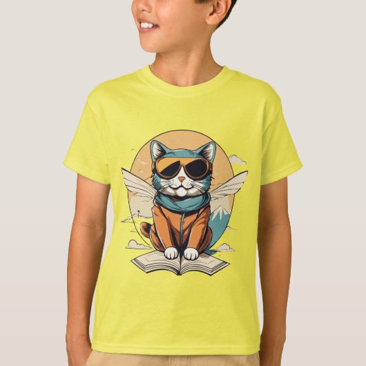 Trendy digitale illustratie T-shirt (Voorkant)