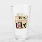 Trendy Dingen Love Valentijnsdag Glas (Achterkant)