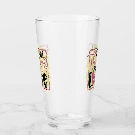 Trendy Dingen Love Valentijnsdag Glas (Links)