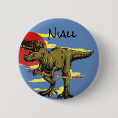 Trendy Dinosaur Ronde Button 5,7 Cm (Voorkant)