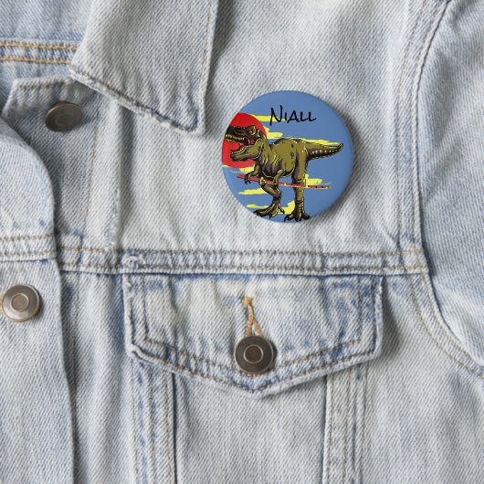 Trendy Dinosaur Ronde Button 5,7 Cm (In situ)