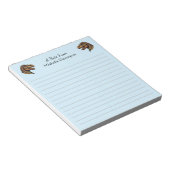 Trendy Dinosaur T-Rex Tyrannosaurus Blauw Notitieblok (Schuin)