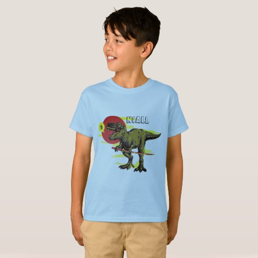 Trendy Dinosaur T-shirt (Voorkant volledig)