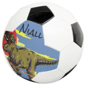 Trendy Dinosaur Voetbal (Drie kwart)
