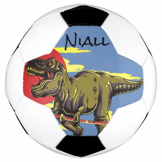 Trendy Dinosaur Voetbal (Voorkant)