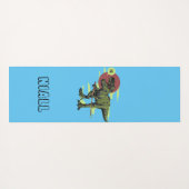 Trendy dinosaurus gepersonaliseerd yogamat (Achterkant (horizontaal))