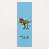 Trendy dinosaurus gepersonaliseerd yogamat (Voorkant)