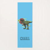 Trendy dinosaurus gepersonaliseerd yogamat (Achterkant)
