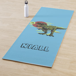 Trendy dinosaurus gepersonaliseerd yogamat