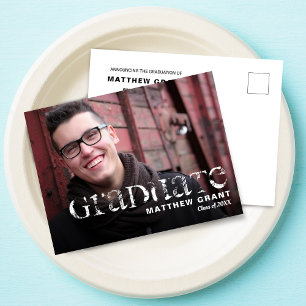 Trendy diploma-uitreikingsfeest uitnodiging briefkaart