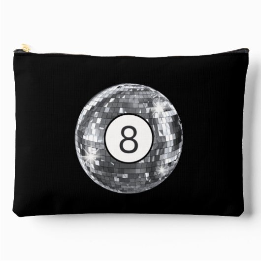 Trendy Disco 8 Ball Zwart en Zilver Girly Etui