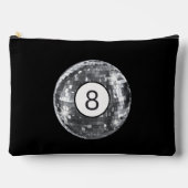 Trendy Disco Bal Kunst, Zwart en Zilver Retro Etui (Voorkant)