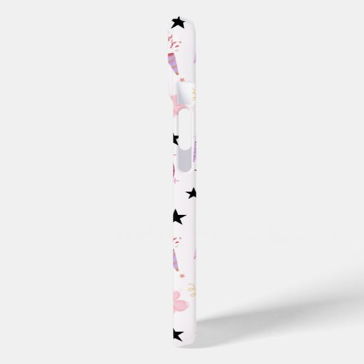 Trendy Disco Celebration Party Seamless Pattern Case-Mate iPhone Case (Achterkant / Links)
