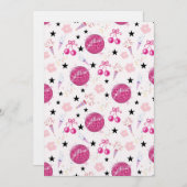 Trendy Disco Celebration Party Seamless Pattern Kaart (Voorkant / Achterkant)