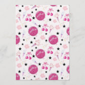 Trendy Disco Celebration Party Seamless Pattern Kaart (Voorkant)