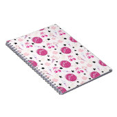Trendy Disco Celebration Party Seamless Pattern Notitieboek (Rechterzijde)