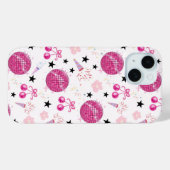 Trendy Disco Feestviering Naadloos Patroon Case-Mate iPhone Case (Achterkant (horizontaal))
