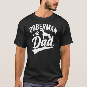 Trendy Dobermann Pinscher Hond Vader Silhouet Vach T-shirt