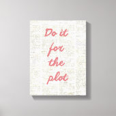 Trendy Doe Het Voor Het Verhaal Roze Krant Canvas Afdruk (Voorkant)