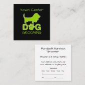 Trendy Dog Grooming Afspraak Visitekaartjes (Voorkant / Achterkant)