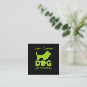 Trendy Dog Grooming Afspraak Visitekaartjes (Staand voorkant)