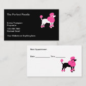 Trendy Dog Grooming Afspraak Visitekaartjes (Voorkant / Achterkant)