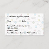 Trendy Dog Grooming Appointment Cards Afsprakenkaartje (Voorkant)