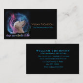 Trendy Dog Walker Pet Contactkaartje (Voorkant / Achterkant)