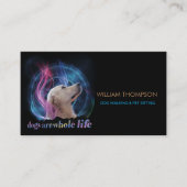 Trendy Dog Walker Pet Contactkaartje (Voorkant)