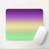Trendy donker paarse lichtgele groene gradiënt muismat (Met muis)