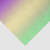 Trendy donker paarse lichtgele groene gradiënt tissuepapier (Detail)