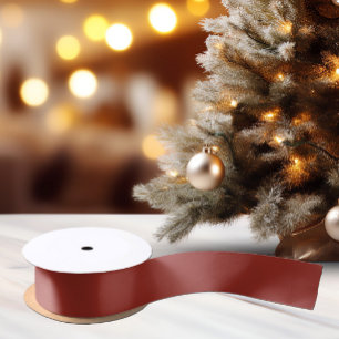 Trendy Donker Sinaasappel Rood - Satin Ribbon Satijnen Lint