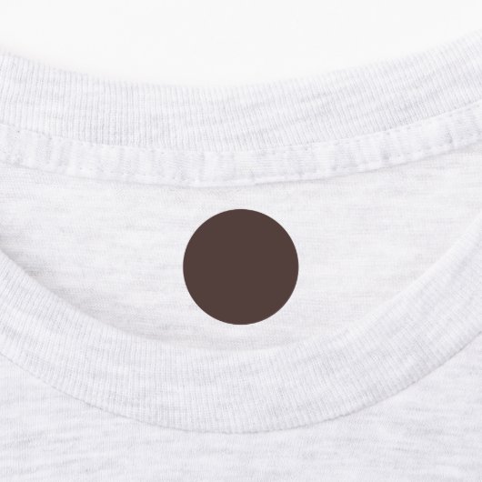 Trendy Donkere Mocha Bruin - Label (Aangebracht)
