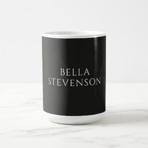 Trendy Donkergrijs Eenvoudig Minimalistisch Stijlv Koffiemok