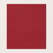 Trendy Donkergroen Minimalistisch Modern Plain Visitekaartje (Binnenkant ongevouwen)