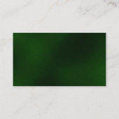 Trendy donkergroen wit modern visitekaartje (Achterkant)