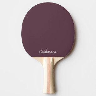 Trendy donkerpruim bruine aangepaste pingpongpaddl tafeltennisbatje