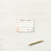 Trendy Doodle Hearts & Leaves To-Do lijst 4" x 3" Post-it® Notes (Op bureau)