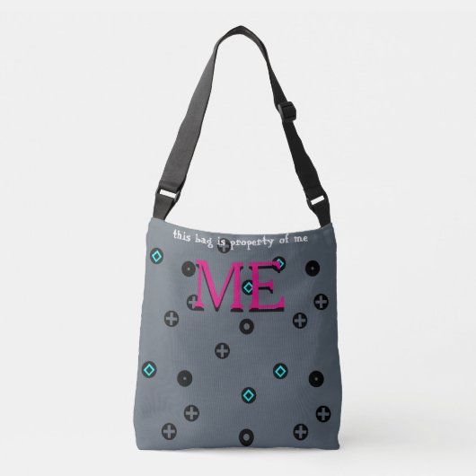 Trendy Dot Custom Monogrammed Crossbody Bag Tas (Voorkant)