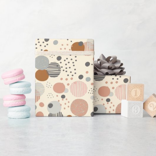 Trendy dots pattern cadeaupapier (Baby Shower)