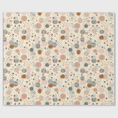 Trendy dots pattern cadeaupapier (Vlak)