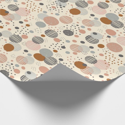 Trendy dots pattern cadeaupapier (Hoek)