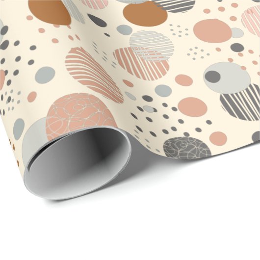Trendy dots pattern cadeaupapier (Rol Hoek)