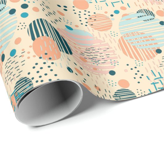 Trendy dots pattern cadeaupapier (Rol Hoek)
