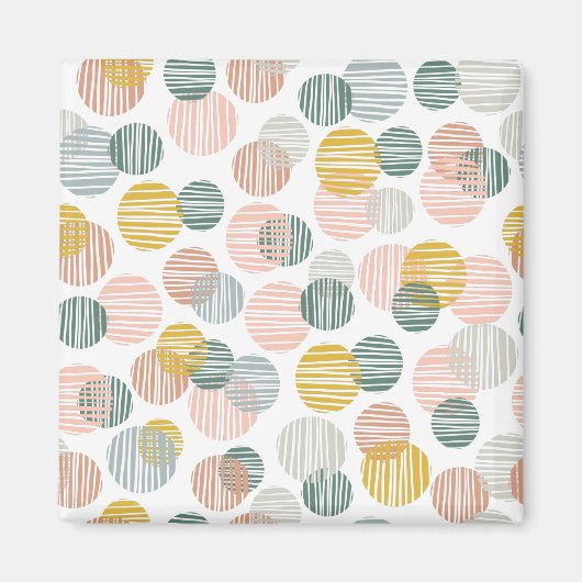 Trendy dots pattern magneet (Voorkant)