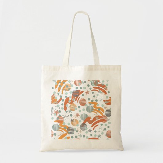 Trendy dots pattern tote bag (Voorkant)