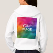 Trendy Double Sided Design White Sjabloon Girls (Achterkant)