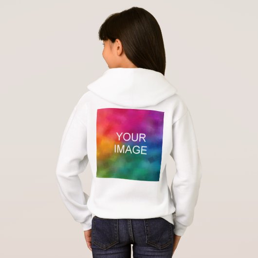 Trendy Double Sided Design White Sjabloon Girls (Achterkant volledig)