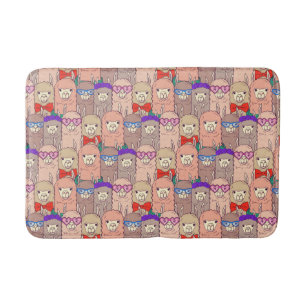 Trendy Dpress Llama Pattern Badmat